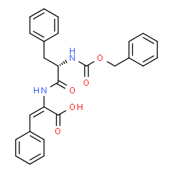 ChemSpider 2D Image | (2E)-2-({N-[(Benzyloxy)carbonyl]-L-phenylalanyl}amino)-3-phenylacrylic acid | C26H24N2O5