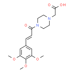 ChemSpider 2D Image | Cinepazic acid | C18H24N2O6