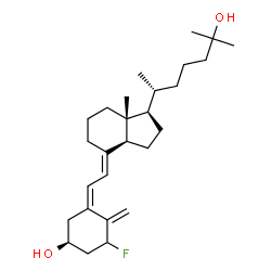 ChemSpider 2D Image | (3S,5Z,7E)-1-Fluoro-9,10-secocholesta-5,7,10-triene-3,25-diol | C27H43FO2