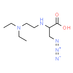ChemSpider 2D Image | 3-Azido-N-[2-(diethylamino)ethyl]alanine | C9H19N5O2