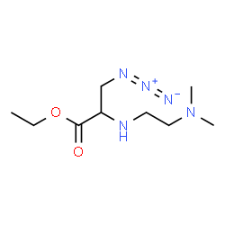 ChemSpider 2D Image | Ethyl 3-azido-N-[2-(dimethylamino)ethyl]alaninate | C9H19N5O2