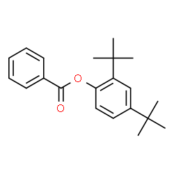 ChemSpider 2D Image | 2,4-Bis(2-methyl-2-propanyl)phenyl benzoate | C21H26O2