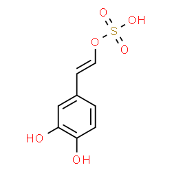 ChemSpider 2D Image | (E)-2-(3,4-Dihydroxyphenyl)vinyl hydrogen sulfate | C8H8O6S