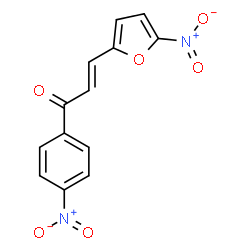 ChemSpider 2D Image | (2E)-3-(5-Nitro-2-furyl)-1-(4-nitrophenyl)-2-propen-1-one | C13H8N2O6