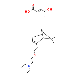 ChemSpider 2D Image | 2-[2-(6,6-Dimethylbicyclo[3.1.1]hept-2-en-2-yl)ethoxy]-N,N-diethylethanamine (2E)-2-butenedioate (1:1) | C21H35NO5