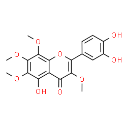 ChemSpider 2D Image | 5,4',5'-Trihydroxy-3,6,7,8-Tetramethoxyflavone | C19H18O9