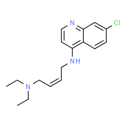 ChemSpider 2D Image | (2Z)-N'-(7-Chloro-4-quinolinyl)-N,N-diethyl-2-butene-1,4-diamine | C17H22ClN3
