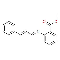 ChemSpider 2D Image | Methyl 2-(cinnamylideneamino)benzoate | C17H15NO2