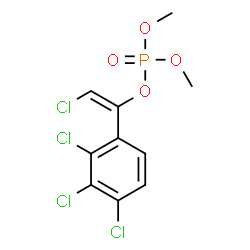 ChemSpider 2D Image | (E)-2-Chloro-1-(2,3,4-trichlorophenyl)vinyl dimethyl phosphate | C10H9Cl4O4P