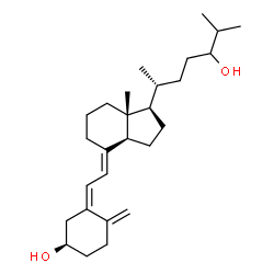 ChemSpider 2D Image | (3R,5Z,7E)-9,10-Secocholesta-5,7,10-triene-3,24-diol | C27H44O2
