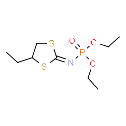 ChemSpider 2D Image | Diethyl (4-ethyl-1,3-dithiolan-2-ylidene)phosphoramidate | C9H18NO3PS2