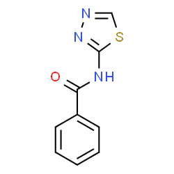 ChemSpider 2D Image | N-(1,3,4-Thiadiazol-2-yl)benzamide | C9H7N3OS