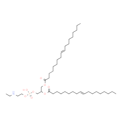 ChemSpider 2D Image | 7-Hydroxy-10-[(9E)-9-octadecenoyloxy]-7-oxido-6,8-dioxa-3-aza-7lambda~5~-phosphaundecan-11-yl (9E)-9-octadecenoate | C43H82NO8P
