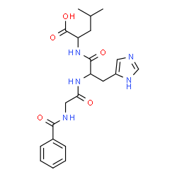 ChemSpider 2D Image | hippuryl-histidyl-leucine | C21H27N5O5