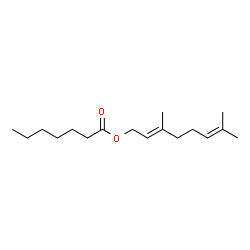 ChemSpider 2D Image | Geranyl heptanoate | C17H30O2