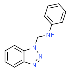 ChemSpider 2D Image | 1-[(Phenylamino)methyl]benzotriazole | C13H12N4