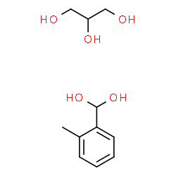 ChemSpider 2D Image | (2-Methylphenyl)methanediol - 1,2,3-propanetriol (1:1) | C11H18O5