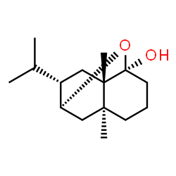 ChemSpider 2D Image | (1S,3S,7S,8S,10S)-10-Isopropyl-7,8-dimethyl-2-oxatricyclo[5.3.1.0~3,8~]undecan-3-ol | C15H26O2