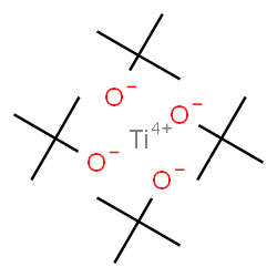 ChemSpider 2D Image | Titanium(4+) tetrakis(2-methyl-2-propanolate) | C16H36O4Ti