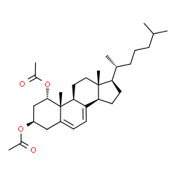 ChemSpider 2D Image | (1alpha,3beta)-Cholesta-5,7-diene-1,3-diyl diacetate | C31H48O4