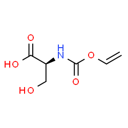 ChemSpider 2D Image | N-[(Vinyloxy)carbonyl]-L-serine | C6H9NO5