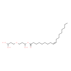 ChemSpider 2D Image | 3-(3,3-Dihydroxypropoxy)-1-hydroxypropyl (9Z)-9-octadecenoate | C24H46O6