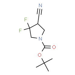 ChemSpider 2D Image | 2-Methyl-2-propanyl 4-cyano-3,3-difluoro-1-pyrrolidinecarboxylate | C10H14F2N2O2