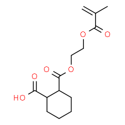 ChemSpider 2D Image | 2-{[2-(Methacryloyloxy)ethoxy]carbonyl}cyclohexanecarboxylic acid | C14H20O6