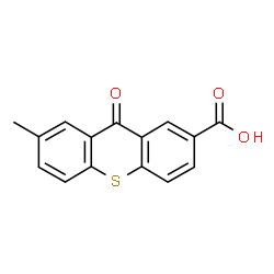 ChemSpider 2D Image | 7-Methyl-9-oxo-9H-thioxanthene-2-carboxylic acid | C15H10O3S