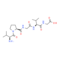 ChemSpider 2D Image | L-Valyl-L-prolylglycyl-L-valylglycine | C19H33N5O6