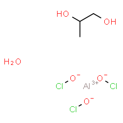 ChemSpider 2D Image | Aluminium hypochlorite - 1,2-propanediol hydrate (1:3:1:1) | C3H10AlCl3O6