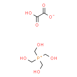 ChemSpider 2D Image | Tetrakis(hydroxymethyl)phosphonium hydrogen oxalate | C6H13O8P