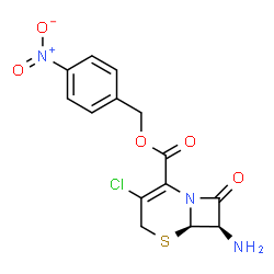 ChemSpider 2D Image | P-NITROBENZYL 7-AMINO-3-CHLORO-3-CEPHEM-4-CARBOXYLATE | C14H12ClN3O5S
