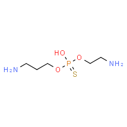 ChemSpider 2D Image | O-(2-Aminoethyl) O-(3-aminopropyl) hydrogen phosphorothioate | C5H15N2O3PS