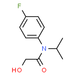 ChemSpider 2D Image | N-(4-Fluorophenyl)-2-hydroxy-N-isopropylacetamide | C11H14FNO2