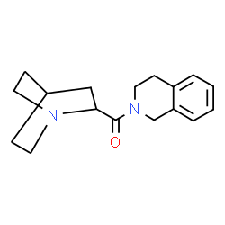 ChemSpider 2D Image | 1-Azabicyclo[2.2.2]oct-2-yl(3,4-dihydro-2(1H)-isoquinolinyl)methanone | C17H22N2O