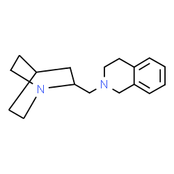 ChemSpider 2D Image | 2-(1-Azabicyclo[2.2.2]oct-2-ylmethyl)-1,2,3,4-tetrahydroisoquinoline | C17H24N2