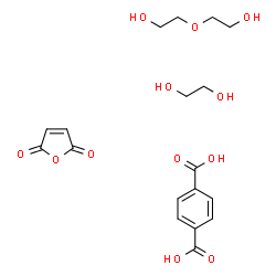 ChemSpider 2D Image | ethylene glycol; furan-2,5-dione; 2-(2-hydroxyethoxy)ethanol; terephthalic acid | C18H24O12