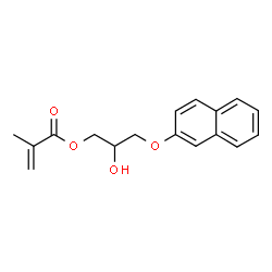 ChemSpider 2D Image | 2-Hydroxy-3-(2-naphthyloxy)propyl methacrylate | C17H18O4