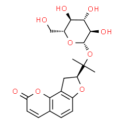 ChemSpider 2D Image | Columbianetin-beta-D-glucopyranoside | C20H24O9