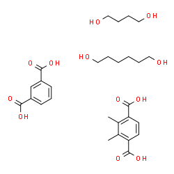 ChemSpider 2D Image | butane-1,4-diol; 2,3-dimethylterephthalic acid; hexane-1,6-diol; isophthalic acid | C28H40O12