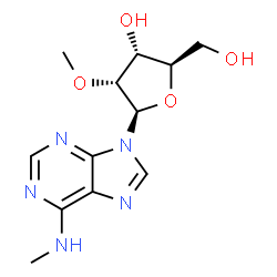 ChemSpider 2D Image | N-Methyl-2'-O-methyladenosine | C12H17N5O4