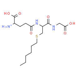 ChemSpider 2D Image | N-(4-Ammonio-4-carboxybutanoyl)-S-hexylcysteinylglycine | C16H30N3O6S