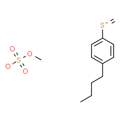 ChemSpider 2D Image | (4-Butylphenyl)(methylene)sulfonium methyl sulfate | C12H18O4S2