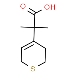 ChemSpider 2D Image | 2-(3,6-Dihydro-2H-thiopyran-4-yl)-2-methylpropanoic acid | C9H14O2S