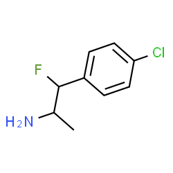 ChemSpider 2D Image | 1-(4-Chlorophenyl)-1-fluoro-2-propanamine | C9H11ClFN
