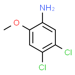 ChemSpider 2D Image | 4,5-Dichloro-2-methoxyaniline | C7H7Cl2NO