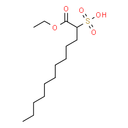ChemSpider 2D Image | 1-Ethoxy-1-oxo-2-dodecanesulfonic acid | C14H28O5S