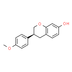 ChemSpider 2D Image | (3S)-3-(4-Methoxyphenyl)-7-chromanol | C16H16O3