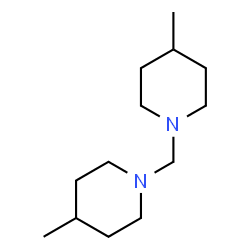 ChemSpider 2D Image | 1,1-Bis-(4-methylpiperid-1-yl)methane | C13H26N2
